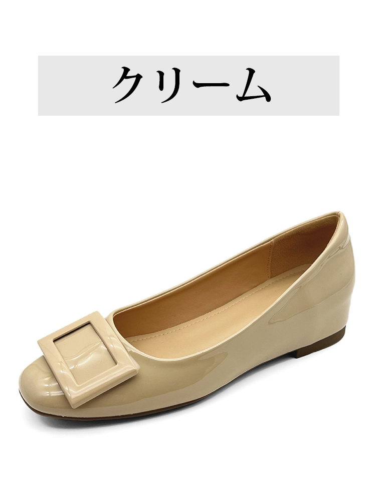【高レビュー】KENPOGEN バックルパンプス レディース エナメルパンプス インヒール 4cm/6cmヒール 疲れにくい 晴雨兼用 通勤 お呼ばれ