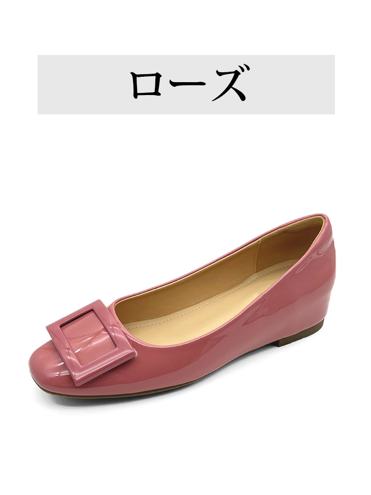 【高レビュー】KENPOGEN バックルパンプス レディース エナメルパンプス インヒール 4cm/6cmヒール 疲れにくい 晴雨兼用 通勤 お呼ばれ