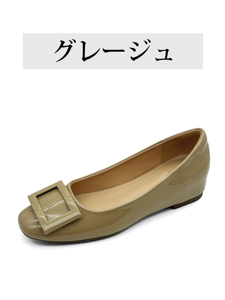 【高レビュー】KENPOGEN バックルパンプス レディース エナメルパンプス インヒール 4cm/6cmヒール 疲れにくい 晴雨兼用 通勤 お呼ばれ
