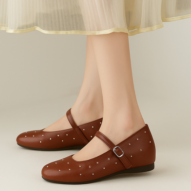 小さいサイズ インヒールパンプス 5cmUP スタッズ 柔らかい 滑りにくい 通勤