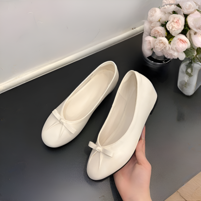 メタリック5cm美脚バレエシューズ