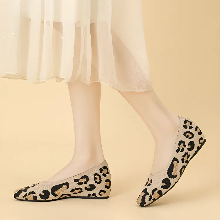 KENPOGEN ニットパンプス インヒールパンプス 3cmUP Vカット スクエアトゥ 履きやすい 疲れない