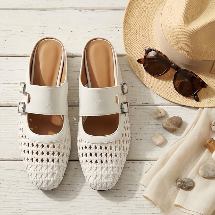 軽やかで涼しげな、メッシュミュール