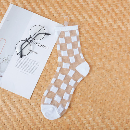 シースルー クルーソックス