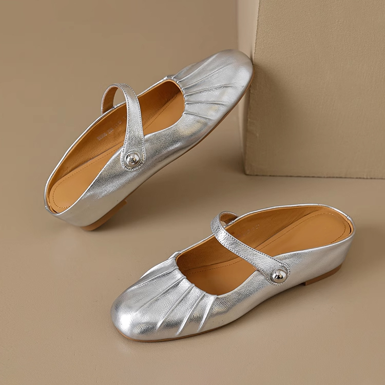 KENPOGEN ミュール インヒールパンプス 5cmUP ストラップ ギャザー やわらかい 痛くない