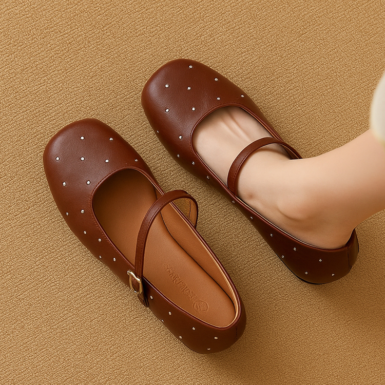 小さいサイズ インヒールパンプス 5cmUP スタッズ 柔らかい 滑りにくい 通勤