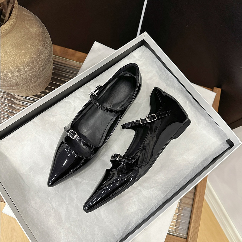 ダブルストラップ・5cm美脚パンプス