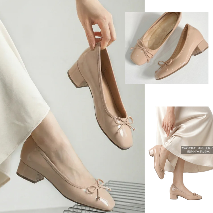 クッション性のあるインソールと安定感のあるヒールで、長時間の着用も快適。