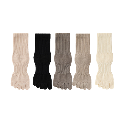綿麻5本指ソックス 