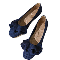 洗える ニットパンプス