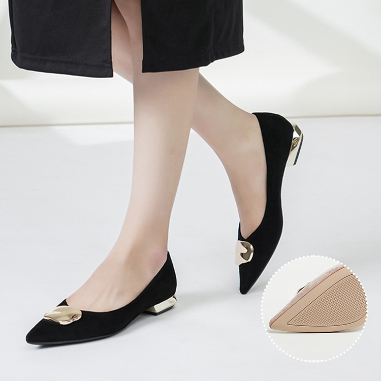 ゴールドプレート ポインテッドパンプス