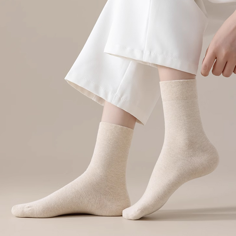 コットン100%無地ソックス