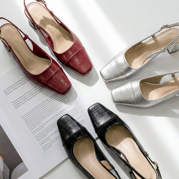 太ヒールで歩きやすい | 大人のきれいめミュールサンダル