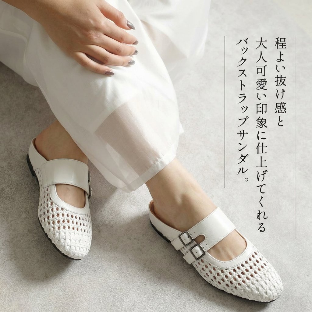 編み込みサンダル