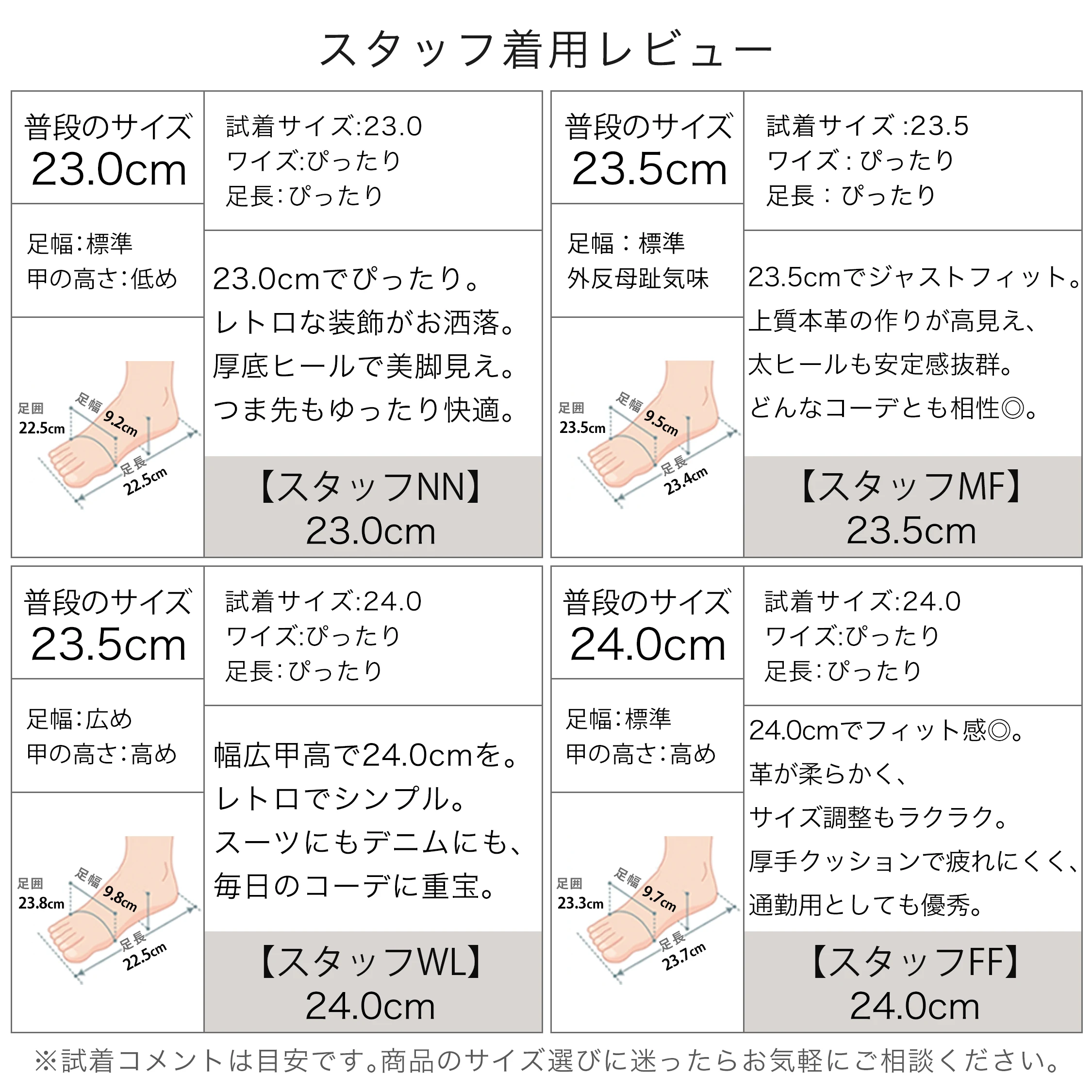 本革の厚底レースアップシューズ。サイズ別スタッフ着用レビュー。