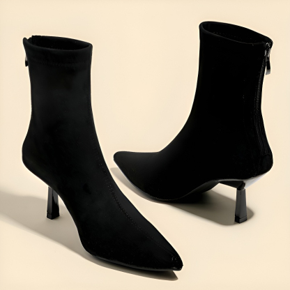 ピンヒール Vカットストレッチブーツ