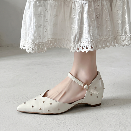 きらめきスタッズ セパレートパンプス