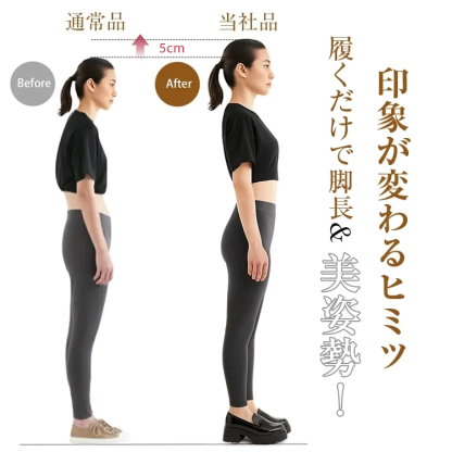 KENPOGEN ローファー 本革 5cmチャンキーヒール 幅広3E 甲高 マット・エナメル 痛くない  歩きやすい オフィス