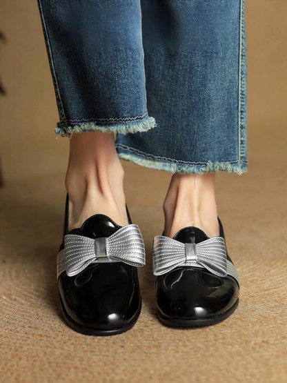 グリッターリボン 美脚ローファー