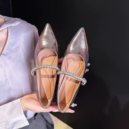 KENPOGEN メリージェーン靴 インヒールパンプス 3cmUP ポインテッドトゥ 歩きやすい セレモニー 通勤