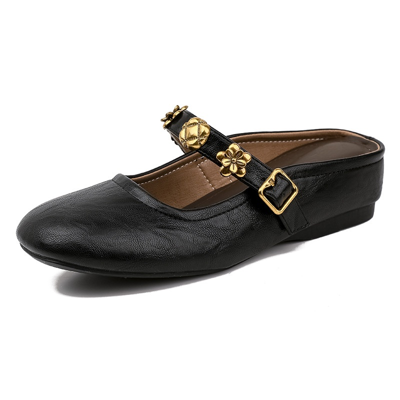 ベルト付き美脚ミュール