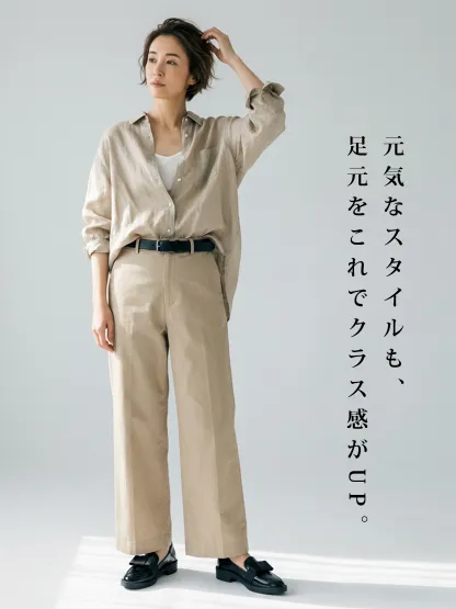 【一日中疲れない】KENPOGEN ローファー リボン付き ポインテッドトゥ 3cmUP 柔らかい 痛くない 通勤 就活 オフィス