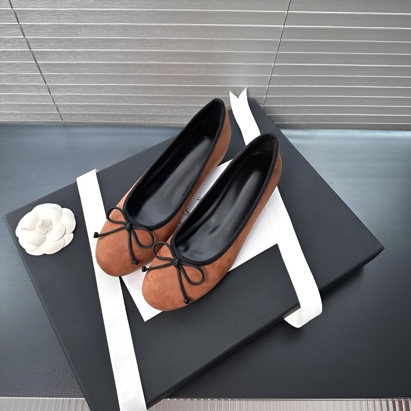 リボンモチーフ 5cm美脚バレエシューズ