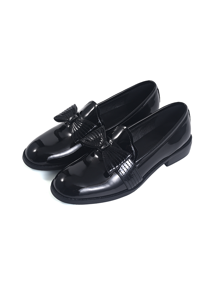 グリッターリボン 美脚ローファー