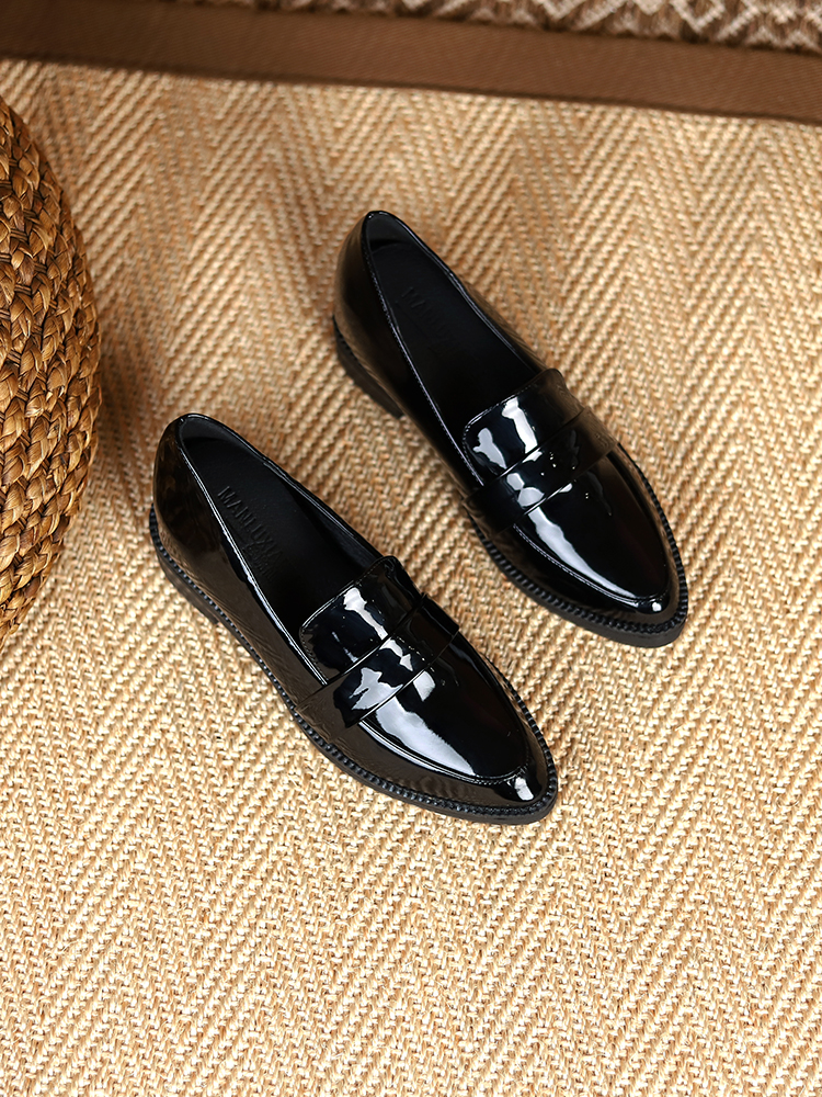 ベストセラー】KENPOGEN エナメルローファー ポインテッドトゥ 6cmUP