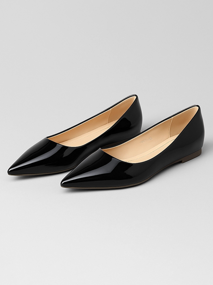 【当店No.1】KENPOGEN ポインテッドトゥパンプス エナメルパンプス インヒール5cmUP 細見え・脚長効果 小さいサイズ