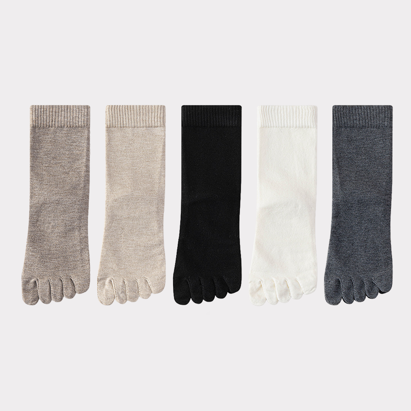 ジンジャー成分配合 シルク＆カシミア使用5本指ソックス