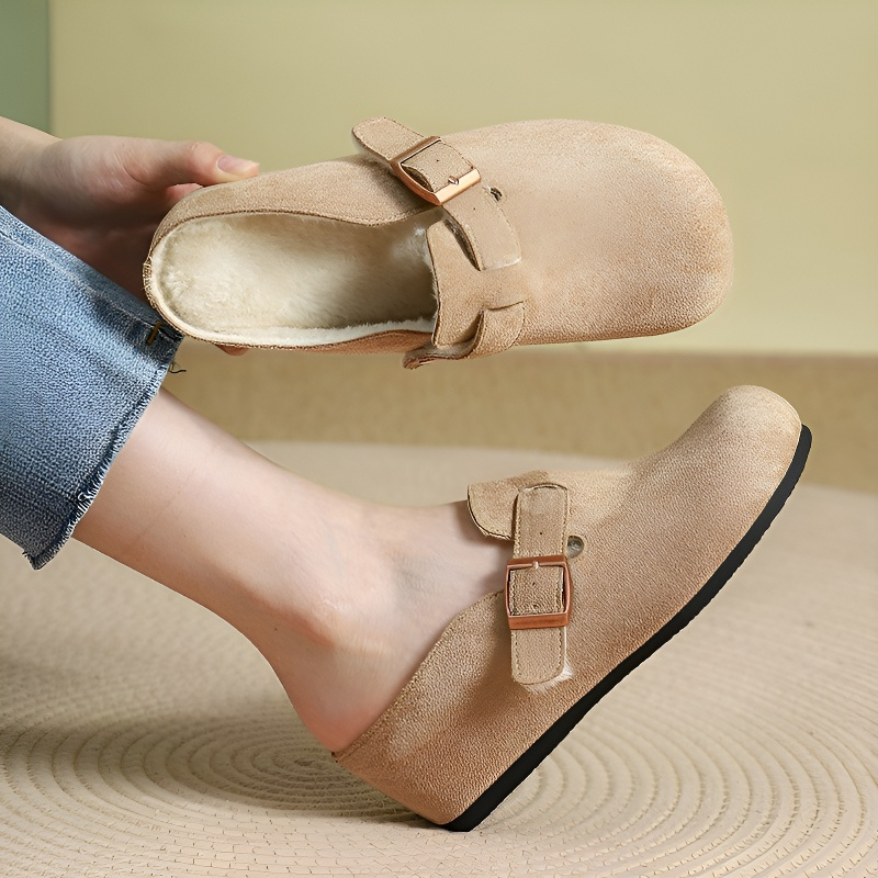 スエード調サボサンダル