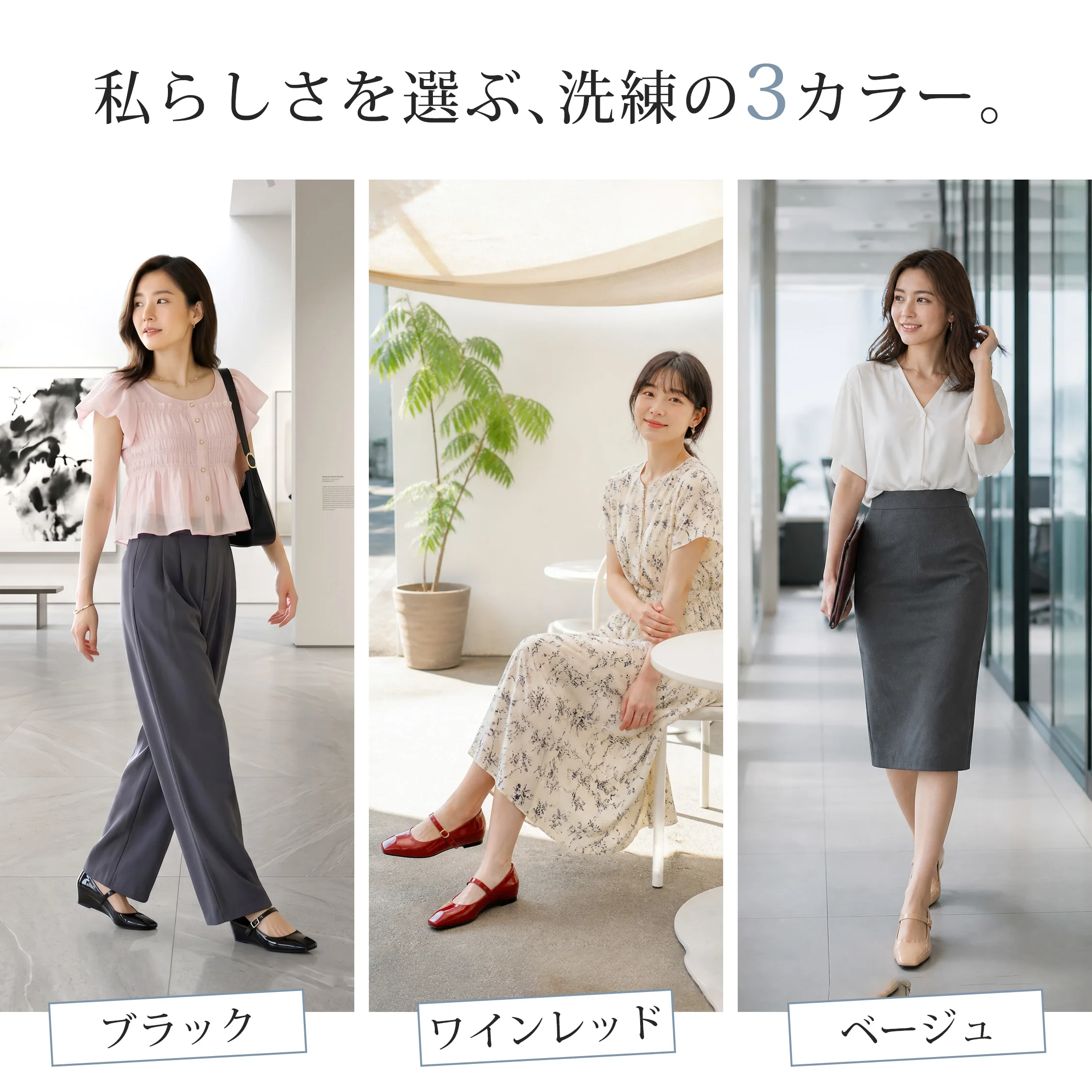5cmウェッジソール 本革エナメルメリージェーン