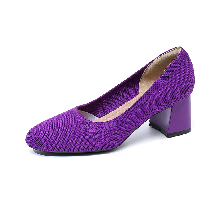 リボンモチーフ 美脚ニットパンプス