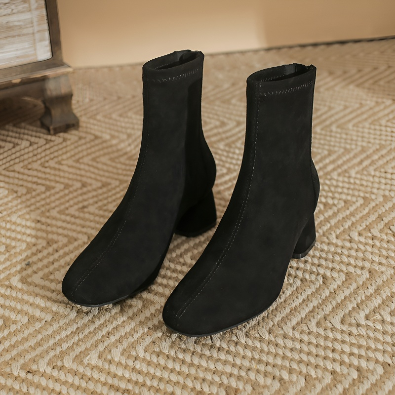 スエードタッチショートブーツ