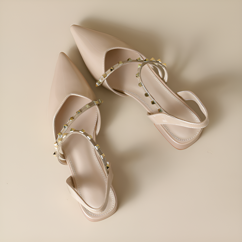 ポインテッドトゥ美脚スリングパンプス