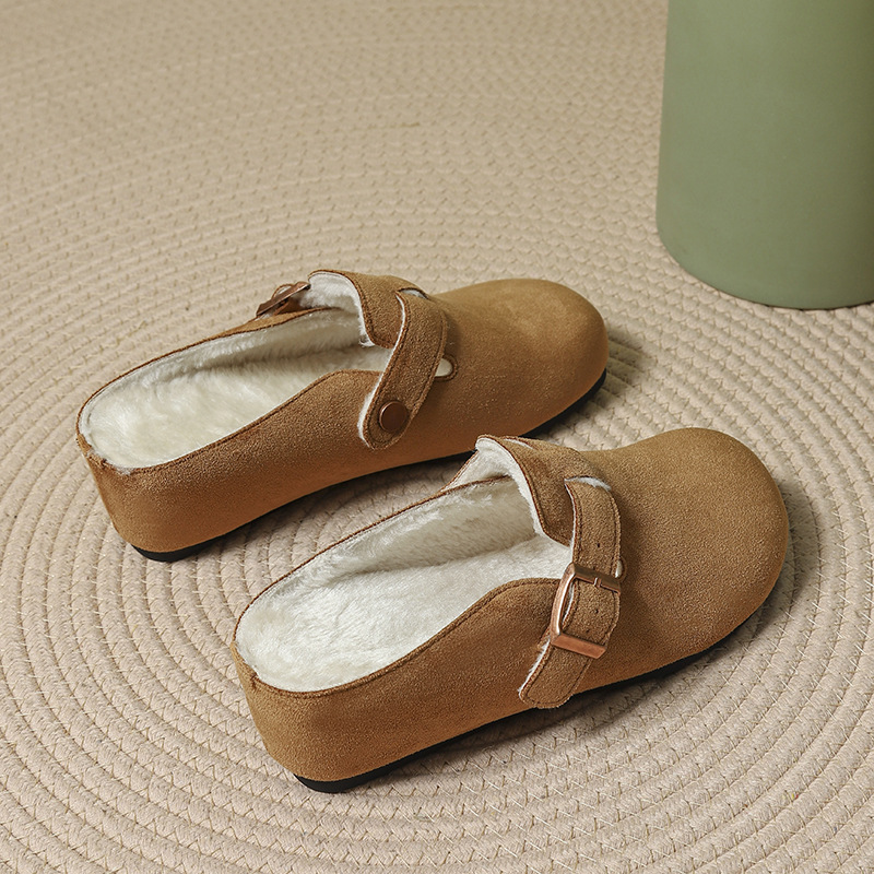 スエード調サボサンダル