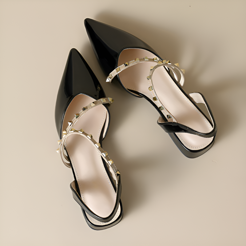 ポインテッドトゥ美脚スリングパンプス