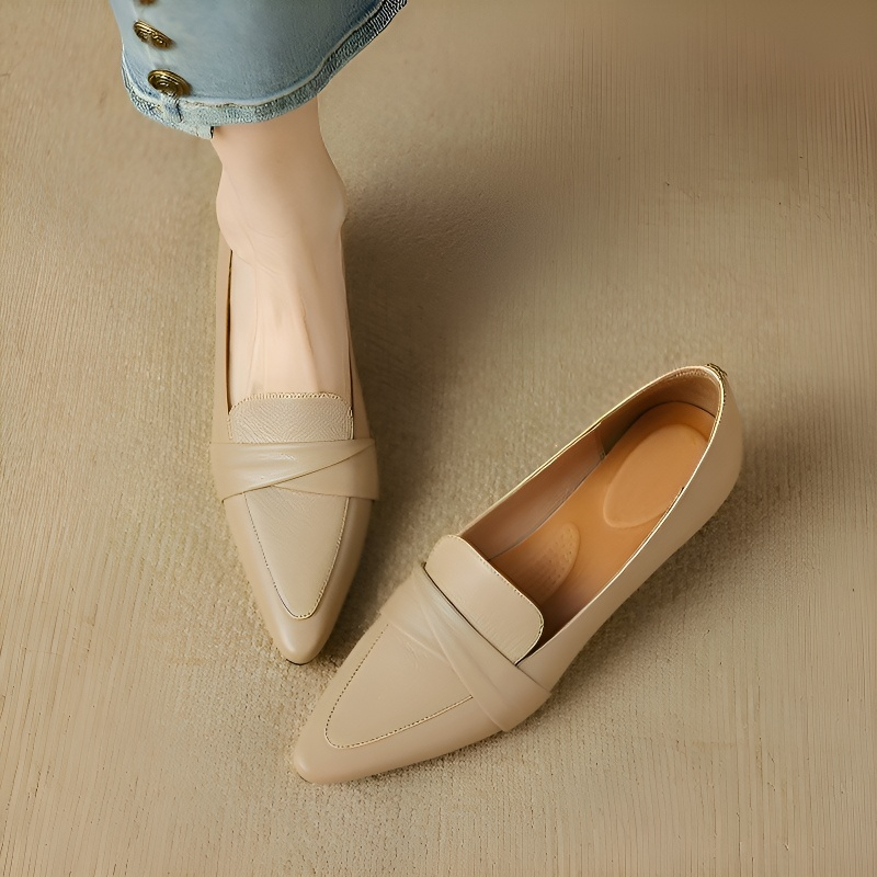 レトロ調本革ローファー