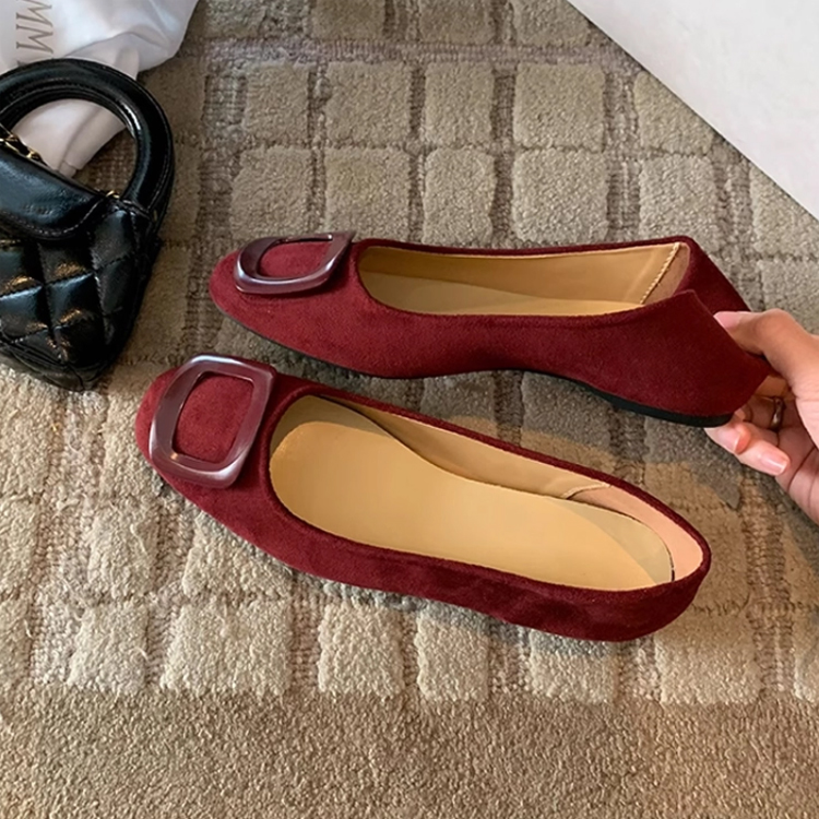4cm バックルインヒールパンプス 