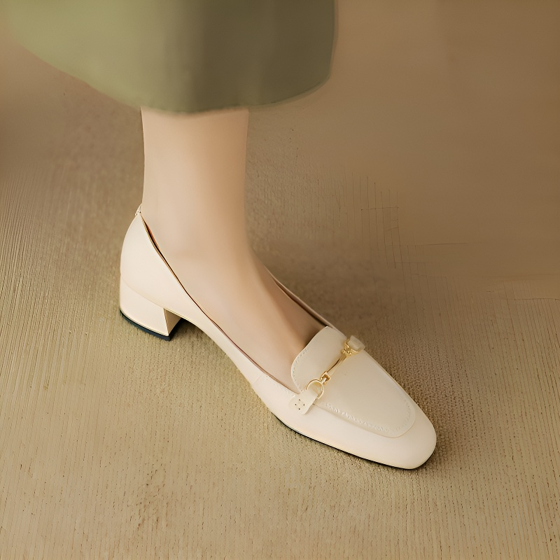 スクエアトゥビットローファー