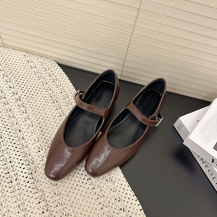 JL-法式玛丽珍平底鞋