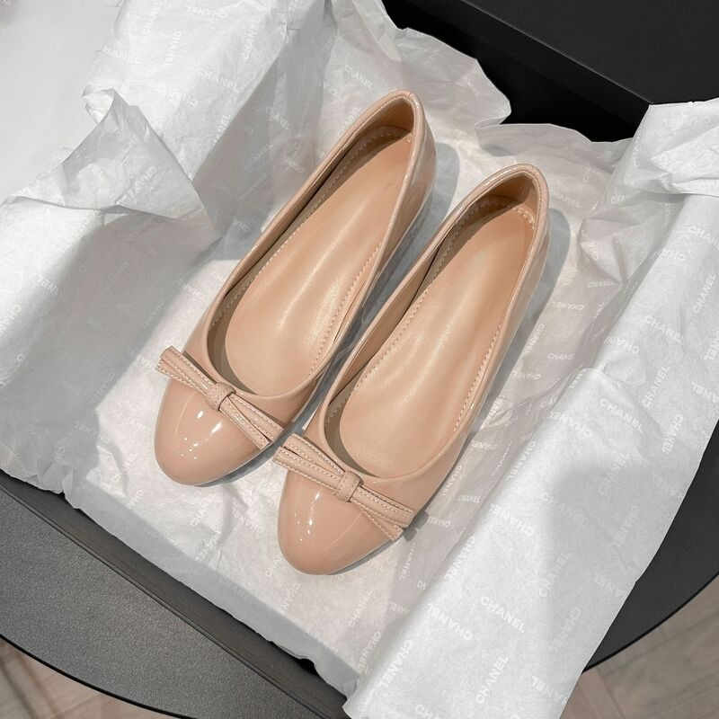 リボンモチーフ 5cm美脚バレエシューズ