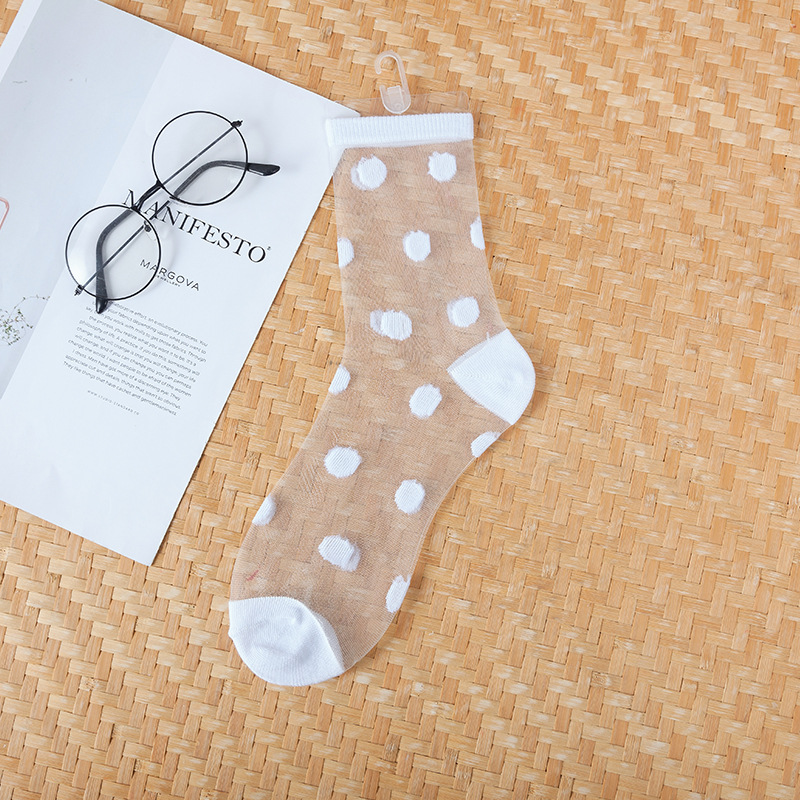 シースルー クルーソックス