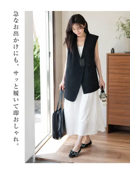 【洗濯機OK・大人可愛いフリル】KENPOGEN ニットパンプス ぺたんこ靴 スクエアトゥ 柔らかい 伸縮性 走れる 全十色展開 通勤 お出かけ 幅広