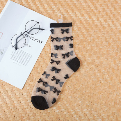 シースルー クルーソックス