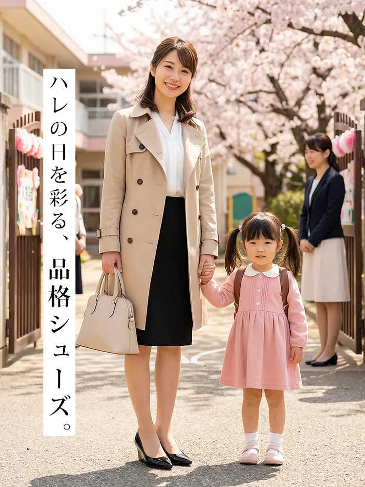 【通勤・立ち仕事に】 KENPOGEN 疲れない ウェッジソール パンプス 黒 エナメル 5.5cm 痛くない ポインテッドトゥ 仕事 オフィス ビジネス 事務