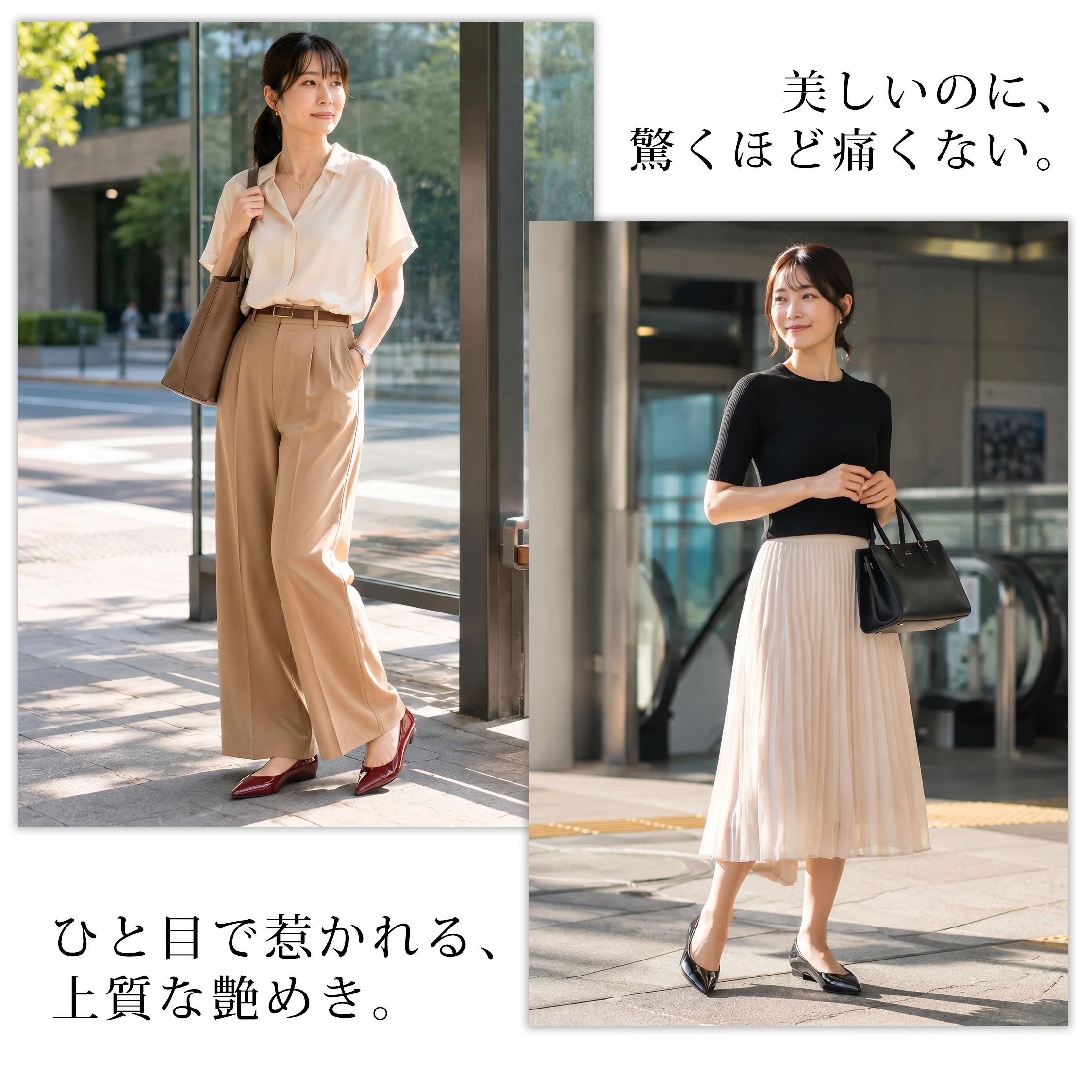 通勤コーデに合う本革インヒールパンプス レディース 痛くない 歩きやすい 上品見え ポインテッドトゥ 美脚パンプス
