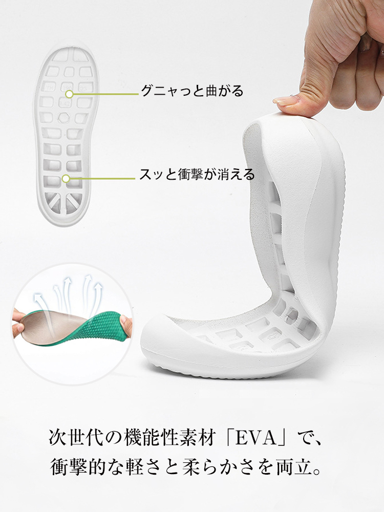 【素足のような超軽量】KENPOGEN ニットパンプス 3cmUP ラウンドトゥ 通気性 蒸れない 屈曲性 痛くない 歩きやすい