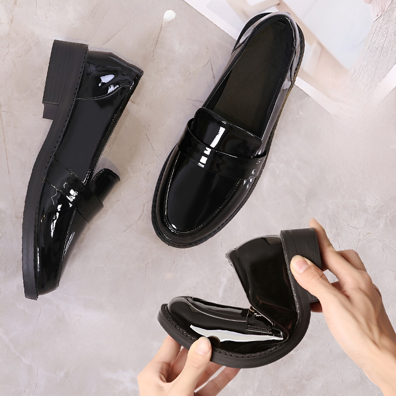 チャンキーヒール ビットローファー